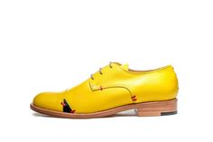 Handmade women's leather Oxford - brogues shoes - There's something about these beauties. Men inspired, this yellow derby shoes balance comfort with style. Signature with patches and stitches in front and back they are perfect way to stay elegant all through the day. Handmade from Italian leather from sole to upper they are every women must have transeasonal pair of flat shoes. Wear yours with everything from cropped pants to tea dresses to give your look a boyish spin. DETAILS: Full leather upp Luxury Business Oxford Shoes With Rubber Sole, Luxury Office Oxfords With Rubber Sole, Luxury Stitched Sole Oxfords For Derby, Luxury Leather Oxford Shoes With Rubber Sole, Luxury Lace-up Shoes For Derby With Textured Sole, Luxury Plain Toe Oxfords With Rubber Sole, Luxury Yellow Leather Shoes With Brogue Detailing, Leather Oxfords Women, Brogues Shoes