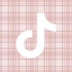 a pink and white plaid pattern with the letter j on it