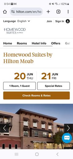 the homewood suites by hilton moab app