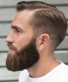 Beard Styles Haircuts, Barba Hipster, Cool Hairstyles For Boys, Slick Back Haircut, Beard Cuts, Beard Envy, Long Beard, Perfect Beard