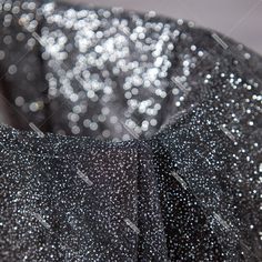 Shimmer Twinkles Black Glitter Tulle Mesh Fabric - OneYard Glamorous Glitter Tulle Fabric For Evening, Glitter Tulle Fabric For Evening, Evening Glitter Tulle Fabric, Evening Tulle Fabric With Glitter, Glamorous Glitter Tulle Fabric For Party, Party Shimmer Tulle Fabric, Silver Sequined Tulle Fabric For Party, Twinkle Star, Black Tulle