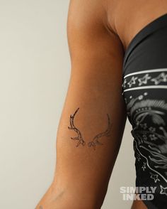 Simply Inked Temporary Tattoos are a quick, painless, and cost-effective way to test any tattoo ideas or just rock a new look for a little bit. The tattoos last around a week and look completely real. Choose from hundreds of pre-made designs or create your own! Size: 2.5 in x 4 in Antlers Tattoo, Deer Antler Tattoo, Small Hidden Tattoos, Antler Tattoos, Antler Tattoo, Cute Tattoos With Meaning, Any Tattoo, Small Tattoo Placement, Cowgirl Tattoos