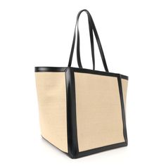 This is an authentic CELINE Canvas Calfskin Square Cabas Tote in Vanilla and Black. This tote is crafted of durable ivory cream canvas with bold black lettering. This handbag features black leather top handles, matching clochette, and polished brass hardware. The top opens to a spacious interior with a zipper pocket. Black Leather Top, Oversized Bag, Dior Jewelry, Versace Bags, Wallet Fashion, Hobo Handbags, Bold Black, Luxury Accessories, Brass Hardware