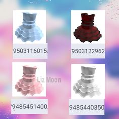 four different types of vases are shown in the same color and size as well