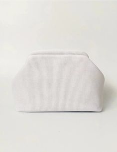 White Clutch Handbag clutch LUNARITY GARAGE Chic Clutch Pouch For Daily Use, Chic Evening Pouch Cosmetic Bag, Trendy Pouch Clutch For Events, Chic White Rectangular Cosmetic Bag, Chic Evening Cosmetic Pouch Bag, Everyday Chic Rectangular Clutch, Chic White Evening Bag For Everyday Use, Chic White Handheld Clutch, Modern White Clutch With Detachable Strap