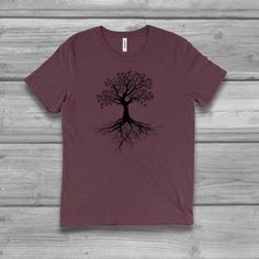 Women's Bella tri blend unisex T shirt with a Tree of Life screen printed graphic design. Super soft, stretchy and comfy material. See image chart for colors and sizes. Washes very well and does not shrink. Perfect Tshirt for everyday casual or yoga class! Colors available with black or white ink! FIT NOTE & COLOR - See image size chart Unisex Fit: Runs large / Longer Length We suggest SIZING DOWN one from your normal women's size. Chest measurement shown on chart is actual garment size. PLU Tri-blend Crew Neck T-shirt With Screen Print, Tri-blend Ring-spun Cotton Tops With Front Print, Screen Printing Graphic Design, Moon Clothing, Tree Tshirt, Peace Sign Shirts, Ladies Tshirt, Elephant Shirt, Graphic Tees For Women