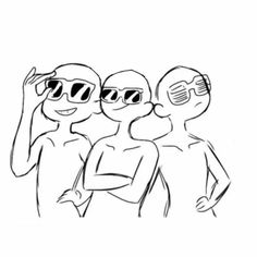 three people wearing sunglasses with the words taken, taken, and single