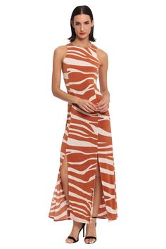 Lulie is a modern zebra print maxi. Her sleeveless bodice and breezy long skirt is perfect for warmer weather! Missy Dresses, Maxi Dress For Women, Zebra Dress, Spandex Dress, Maggy London, Sleeveless Maxi Dress, Printed Maxi, Dress For Women, Zebra Print