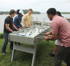 René Pierre Tahiti Outdoor Six-Player Foosball Table Outdoor Foosball Table, Gaming Area, Sales Gallery, Home Bars, Foosball Table, Foosball, Backyard Barbecue, Indoor Games, Ultraviolet Rays