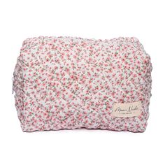 This is a stylish and spacious cosmetic bag that features a beautiful floral quilted pattern on the exterior. The bag has a pink gingham interior that adds a pop of color and a touch of elegance. Perfect for storing all of your makeup and beauty essentials, this bag is a must-have for anyone who values organization and fashion. Size: 10" x 6" x 6" Gingham Interior, Mini Makeup Pouch, Mini Makeup Bag, Large Makeup Bag, Printed Makeup Bag, Mini Accessories, Mini Makeup, Vanity Bag, Floral Bags