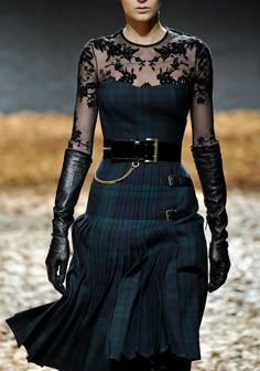 Eccentric Fashion, Bohemian Jewels, Steampunk Ideas, Field Work, Black Watch Tartan, Thrift Flip