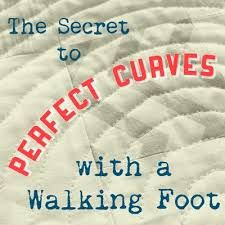 the secret to perfect curves with a walking foot