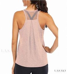 Lasaky - Loose-fitting mesh backless running tank top with back ventilation - perfect for sports activities Female Runner, Workout Routines For Women, Fitness Wear Women, Workout Tops For Women, Running Vest, Running Tank Tops, Best Tank Tops, Training Tops, Sport Tank Tops