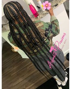 Pinterest @QueenE93_ Braids Jumbo, Braided Cornrow Hairstyles, Box Braids Styling, Girls Hairstyles Braids, Girls Braids, Dope Hairstyles, Short Black Hairstyles, Cornrow Hairstyles, African Braids Hairstyles