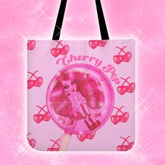 Step into a world of cuteness with this Girly Kawaii Tote Bag, featuring an adorable 90s anime-inspired design and cherry aesthetic. Perfect for vintage feminine fashion lovers, this tote bag is both stylish and practical, making it the ideal accessory for everyday use or as the best gift for any kawaii fan. Carry your essentials in cute style and embrace your girly side! * Made of premium oxford fabric. * Durable long straps for shoulder carrying. * Ultra-large interior capacity for the storage of daily must-haves. Harajuku Style Pink Shoulder Bag For Gift, Harajuku Style Pink Shoulder Bag As Gift, Cheap Pink Harajuku Style Shoulder Bag, Pink Kawaii Satchel Shoulder Bag, Pink Harajuku Style Tote Shoulder Bag, Travel Purse, 90s Anime, Anime Inspired, Fashion Lover