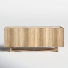 the sideboard is made out of wood