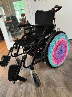 a wheel chair that is sitting on the floor