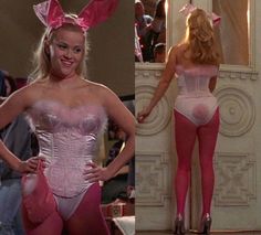 Legally Blonde Bunny, Blonde Halloween Costumes, Piskel Art, Hot Halloween Outfits, Trendy Halloween Costumes, Halloween Costumes Ideas, Bunny Costume, Elle Woods