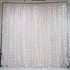 18FT x 9FT | 600 Sequential Warm White LED Lights With White Organza BIG Photography Curtain Backdrop Curtain Backdrop, White Christmas Lights, Curtain Backdrops, Curtain String Lights, Outdoor Christmas Tree, Icicle Lights, Sparkling Lights, Business Startup, Curtain Lights