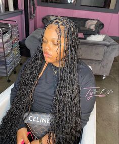 Medium Boho Knotless, Box Braid Hair, Boho Knotless, Hairstyles Pictures, Box Braid, Braid Hair, Black Hairstyles