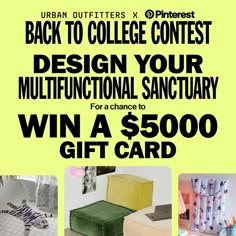 the back to college contest has been designed for an art student's chance to win a $ 500 gift card