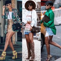 Street Style | @auneetuh Kyrzayda Rodriguez Fashion, Kyrzayda Rodriguez, Nigeria News, Women Fashion Edgy, Black Women Fashion, Vogue Fashion, Fashion Story, Short Shorts, Stylish Fashion