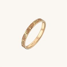 The Sun Band Ring has an outstanding design with the sun engraved which will give you a heartwarming appearance with accentuating the lightening of the Sun.   - Made in 14k solid gold- Band Width: 2.41 mm / 0.09 inches- Thickness: 1.31 mm / 0.05 inches - This product comes with iconic Norm Jewels gift box Sun Jewelry, Sun Ring, Modest Outfit, Luxury Jewelry Brands, Solid Gold Band, Gold Band Ring, Solid Gold Rings