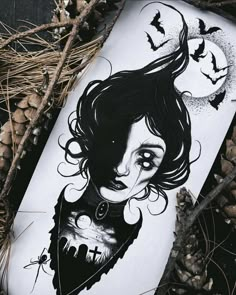 an image of a woman's face on a skateboard