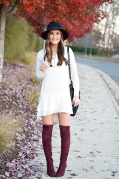 Burgundy Clothing, Bordeaux Boots, Cold Fashion, Marc Jacobs Handbag, Burgundy Shoes