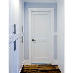 Shaker 2 Panel Primed MDF Interior Door - Krosswood Shaker Interior, Two Panel Doors, Interior Door Styles, Prehung Interior Doors, Wood Exterior Door, Prehung Doors, Old Shutters, Door Trim, White Doors