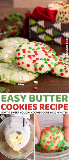 easy butter cookies recipe with instructions to make them