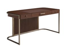 American Home Furniture | Sligh  - Studio Designs Berwick Writing Desk Dark Brown Desk, Tv Consoles, Comfortable Workspace, Brown Desk, Desk Styling, Lexington Home, Lexington Furniture, Office Furniture Desk, Modern Desk