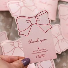 Bowknot - Temu Thank You Wishes, Pink Business Card, Card Decoration, Gift Wrap Tags, Tie Gifts, Decoration Stickers