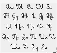 some type of handwriting that has been written in different font styles and colors, including the letters