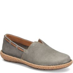 Naya | Born Shoes Fall Leather Slip-ons With Suede Lining, Fall Suede Slip-ons With Stitched Sole, Beige Stone, Shoes And Boots, Born Shoes, Boot Socks, Saturated Color, Mens Sandals, Soft Suede