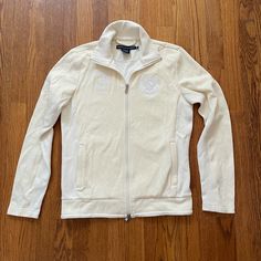 Ralph Lauren Golf Zip Jacket. Pristine Ralph Lauren Golf, Zip Jacket, Jackets & Coats, Ralph Lauren, Jackets For Women, Golf, Cream, Women Shopping, Color