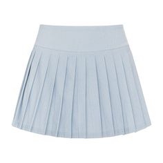 Fit • Mini length (1” shorter than our previous tennis skirt style) • Tapered to define the waist • Lightweight and comfortable Style Features • Flared skirt • Pleated • Side Zipper • Built in hot-short underneath Fabric Details • Light blue • Moderate Stretch • 60% NYLON 30% POLYESTER 10% SPANDEX • OEKO-TEX certified • Fabric Imported From Italy Denim Tennis Skirt, Tennis Skirt Style, Light Blue Skirt, Light Blue Skirts, Montce Swim, Clothing Wishlist, Swim Brands, Hot Short, Suntan Lotion