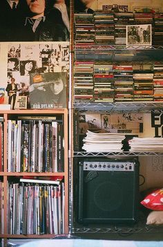 a room filled with lots of different types of records