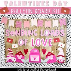 valentine's day bulletin board kit for sending loads of love