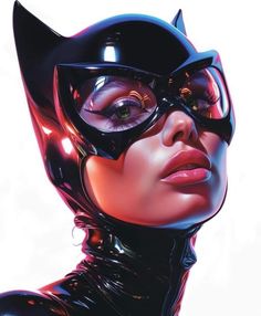 a woman in black catsuits and glasses with her eyes closed to the side