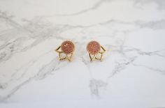 3-in-1 Lotus Ear Jackets - Carolyn Hearn Designs Druzy Agate, Agate Stone, Druzy Ring, Druzy