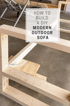 how to build a diy modern outdoor sofa