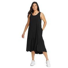 Casual and lightweight, this women's midi dress from Eddie Bauer is ideal for everyday adventures, travel, errands, and more.Click on this WOMEN'S GUIDE to find the perfect fit and more! Casual and lightweight, this women's midi dress from Eddie Bauer is ideal for everyday adventures, travel, errands, and more.Click on this WOMEN'S GUIDE to find the perfect fit and more! FEATURES FreeDry® moisture wicking techFreeShade® UPF 50+ sun protectionLightweight & breathableQuick-drying fabricDrop hem A- Everyday Adventures, Eddie Bauer Women, High Low Hem, Womens Midi Dresses, Dress Clothes For Women, Eddie Bauer, Upf 50, Pullover Styling, Midi Length