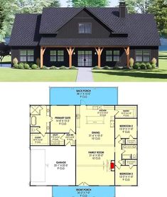 the floor plan for this house is very large and has an open living area on one side