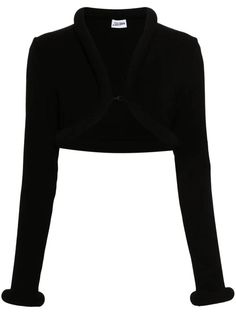 JERSEY VISCOSE CARDIGAN WITH FOAM DETAILGender: WomenColor: BlackMade in: IMPORTEDProduct ID: CD010 M080_*Import tax/duty will be calculated at checkout (If applicable) Fitted Long Sleeve Shrug For Work, Fitted Black Winter Shrug, Fitted Black Shrug For Layering, Fitted Black Cardigan For Evening, Fitted Black Evening Cardigan, Fitted Black Cardigan, Paul Gaultier, Knitwear Cardigan, Jean Paul