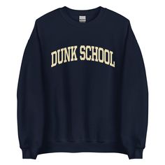 "A quintessential collegiate crewneck. An off-white arched typeface design with a vintage print effect. A warm and classic wardrobe staple. This item is MADE-TO-ORDER upon order placement. All sales final. Please see delivery estimates below. * 50% cotton, 50% polyester * Pre-shrunk * Classic fit * 1x1 athletic rib knit collar with spandex * Air-jet spun yarn with a soft feel and reduced pilling * Double-needle stitched collar, shoulders, armholes, cuffs, and hem * Gildan 18000 crewneck CARE: WA Forks Washington, Hoodie Ideas, Emo Kid, Classic Wardrobe Staples, 9th Grade, College Sweatshirt, Typeface Design, Online School, Swaggy Outfits