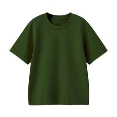 2021 Summer Cotton T-shirt Loose Short Sleeve Solid Bottomed Shirt Top - PrettyKid Basic Green Solid Color T-shirt, Casual Green Solid Color T-shirt, Green Solid Color T-shirt For Summer, Basic Solid Color Short Sleeve Tops, Basic Short Sleeve Solid Color Tops, Basic Solid Color Cotton Tops, Plain Green Top For Summer, Green Short Sleeve Plain Top, Green Relaxed Fit Plain Top