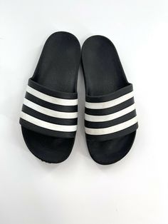 Mens Adidas slides black and white size 8. Great condition Palm Slippers, Adidas Slippers, Adidas Slides, Slippers Black, Black Slippers, Mens Adidas, Car Wallpapers, Adidas Men, Slides