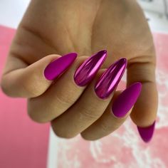 2023 Purple Nails, Purple Nails Gel, Lavender Chrome, Nails Violet, Wonder Nails, Violet Nails, Nails Gel Nails, Matte Nail Polish, Matte Nail