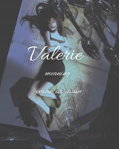 the cover of valerie magazine featuring an image of a woman